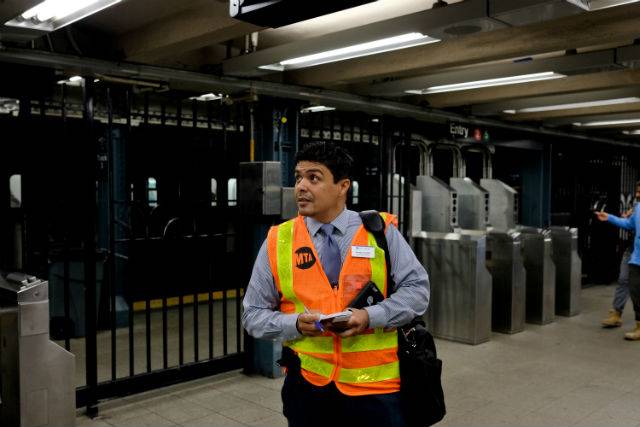 Sandy Castillo, the newly minted Group Station Manager for the Flatbush Avenue/Brooklyn College 2/5 terminal